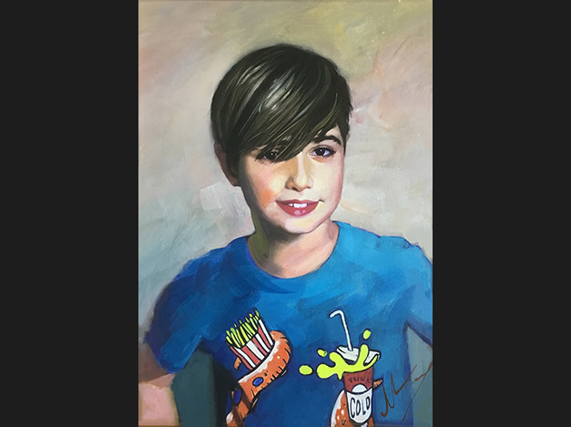Acrylic portrait